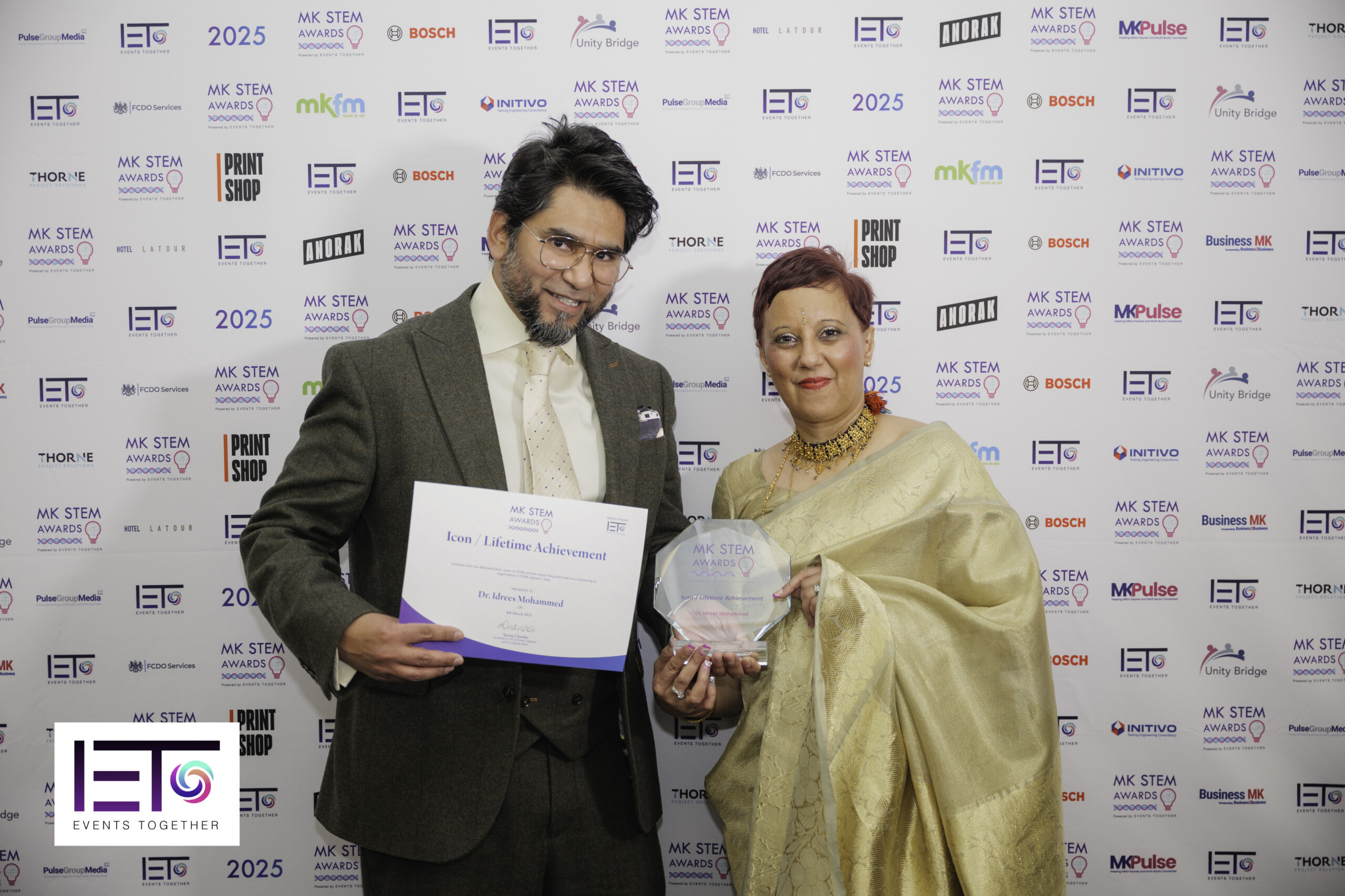Dr Idrees Mohammed Winner Icon Lifetime Achievment